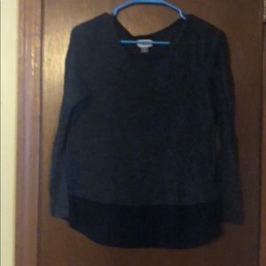 Old navy shirt with lace at bottom